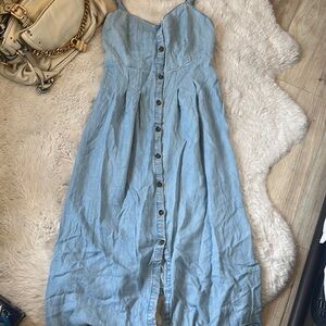 NWT SIXTY SIX Blue Sleeveless Maxi Sundress